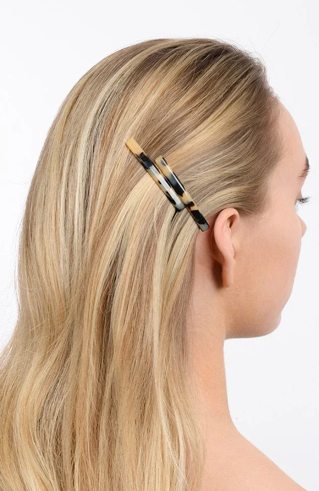 Bobby Pin Pair on Gold Wire - Classic - Africa