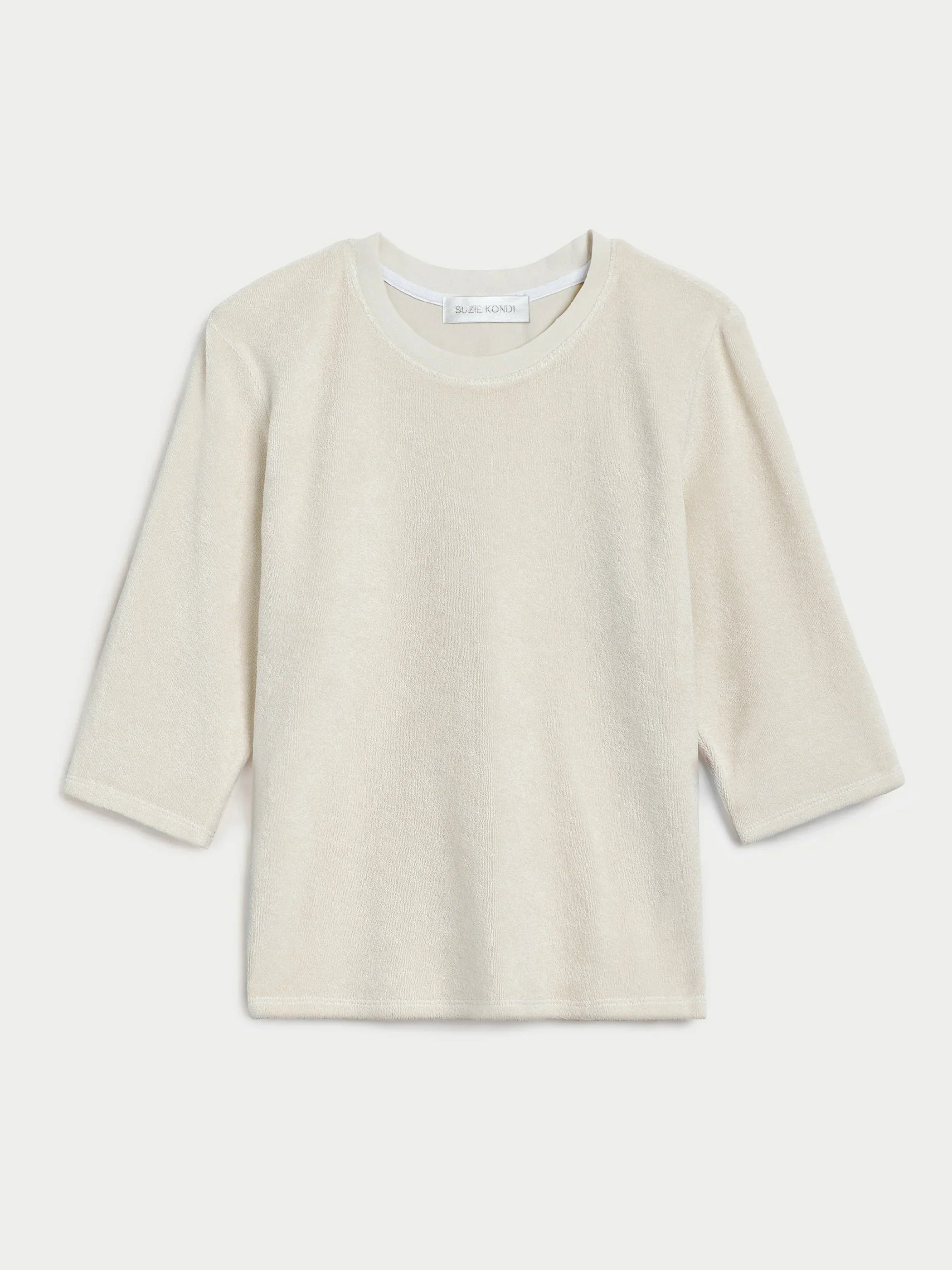 Corfu Top in Terry - Ivory