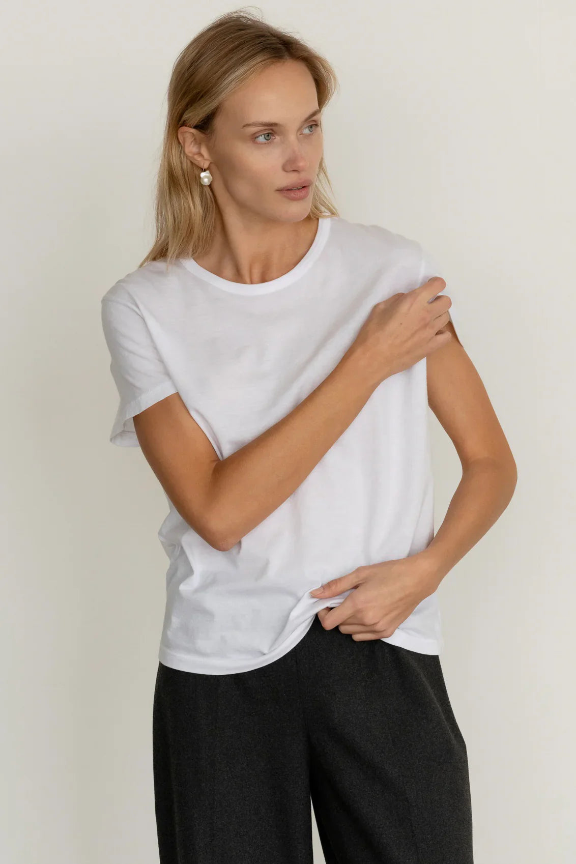 The Jersey Tee - Powder