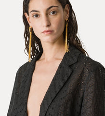 14877_My Jacket - Muslin jacket with “broderie anglaise” embroidery - Noir