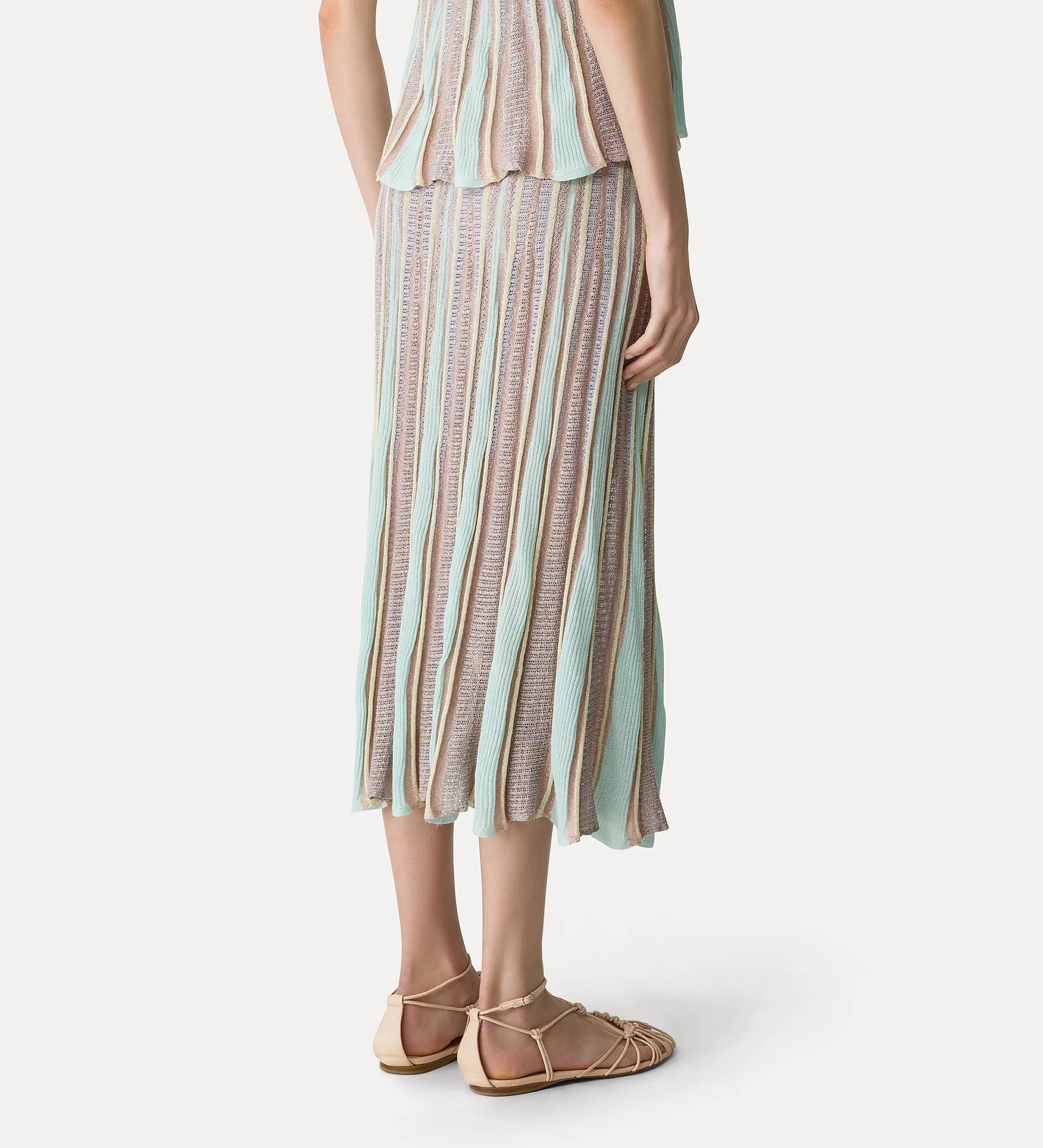 14942_My Skirt - Long “Les Folies” Jacquard Tulip Skirt - Lucente