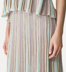 14942_My Skirt - Long “Les Folies” Jacquard Tulip Skirt - Lucente