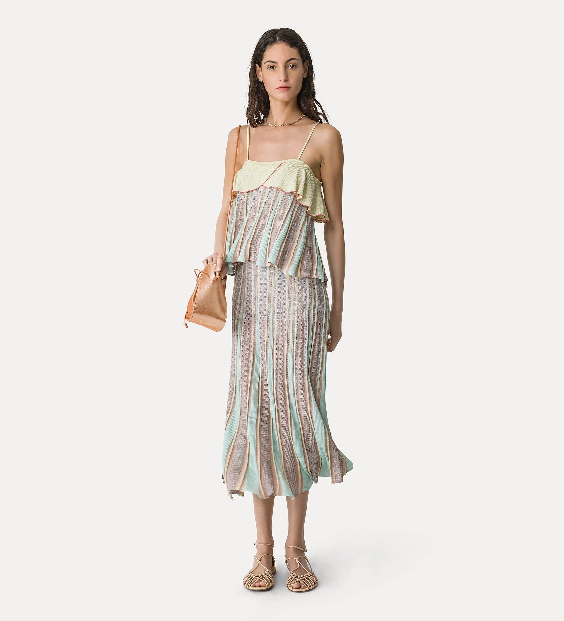 14942_My Skirt - Long “Les Folies” Jacquard Tulip Skirt - Lucente