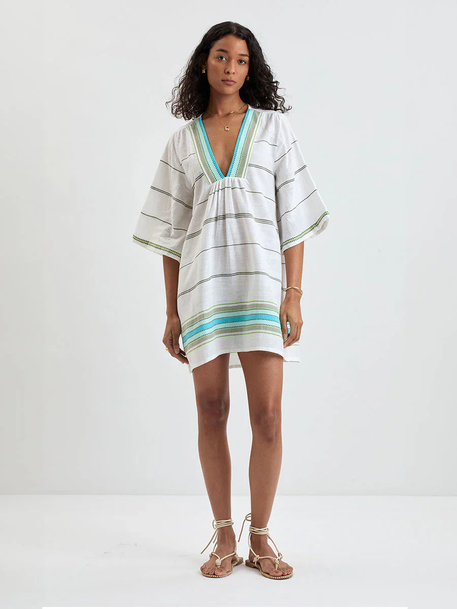 Belkis V-Neck - Genet Mint