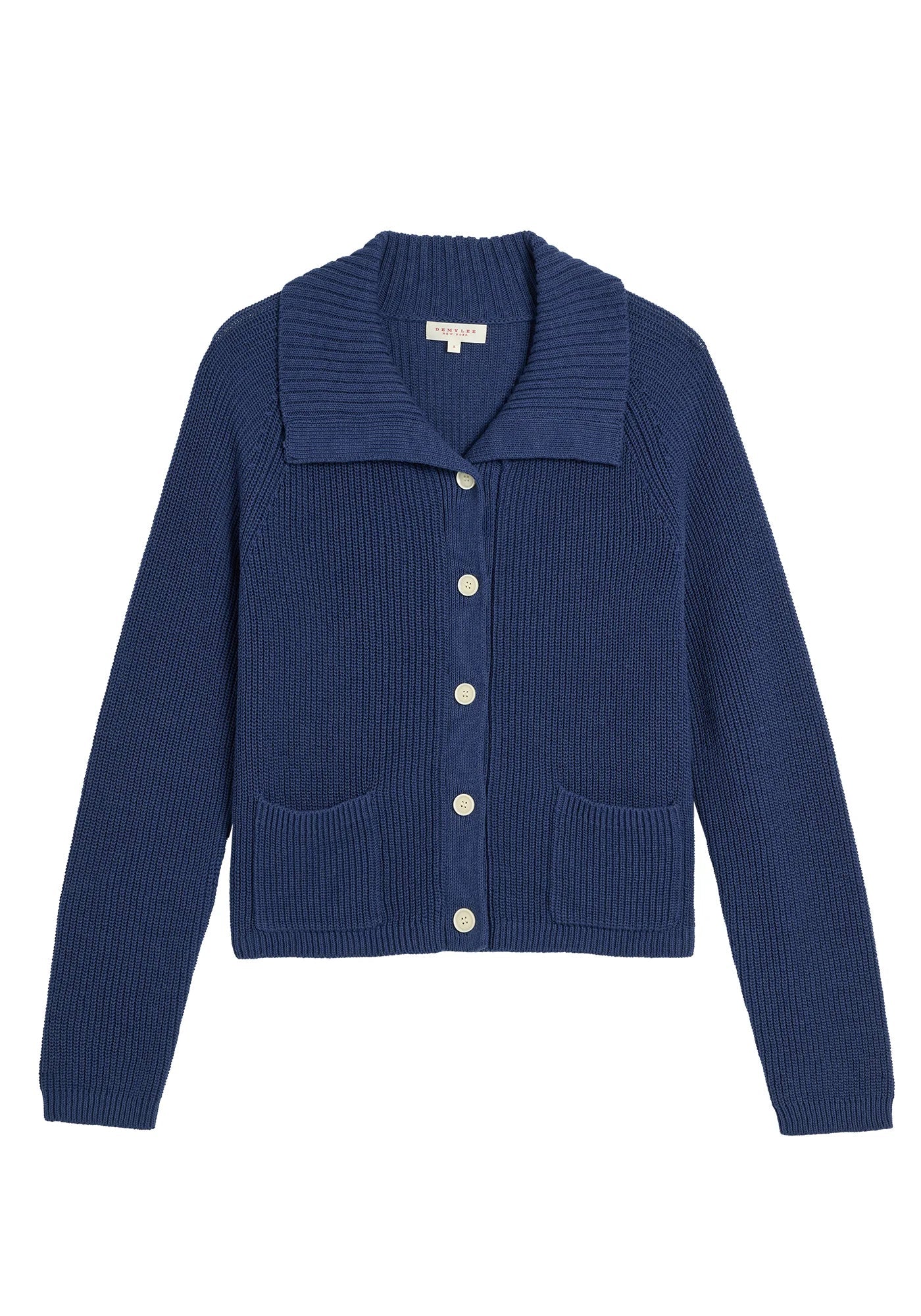 Morgan Cotton-Linen Cardigan - Indigo