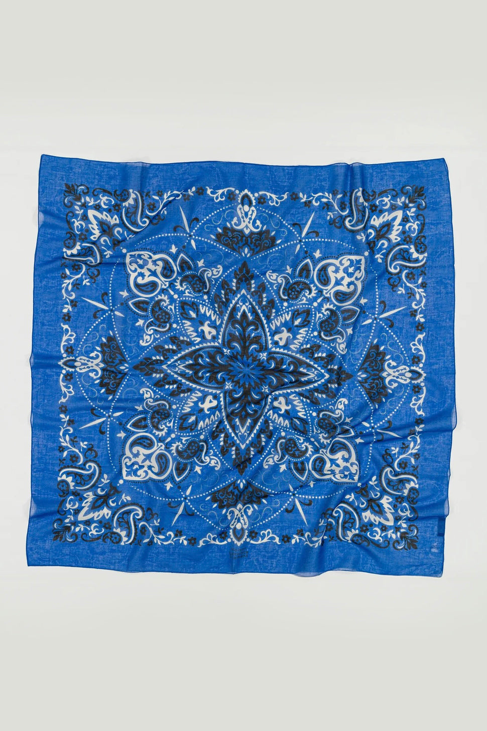 Bandana Cotton Scarf - Blue